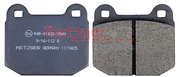 METZGER 1170425 Bremsbelagsatz, Scheibenbremse